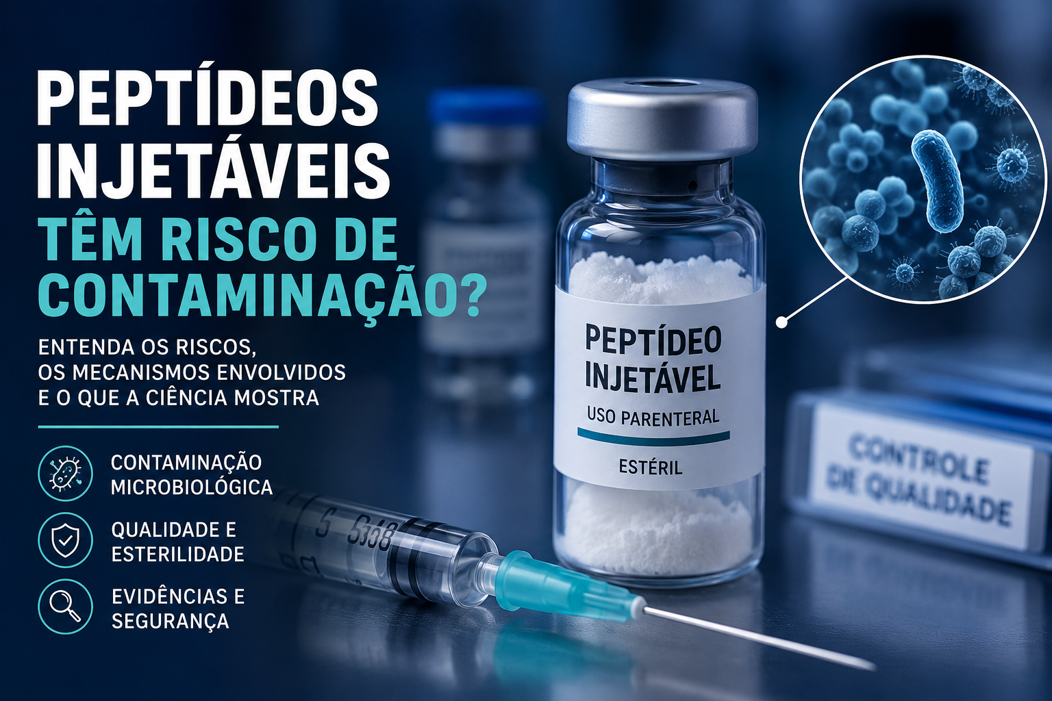 Peptideos injetáveis tem risco de contaminação?