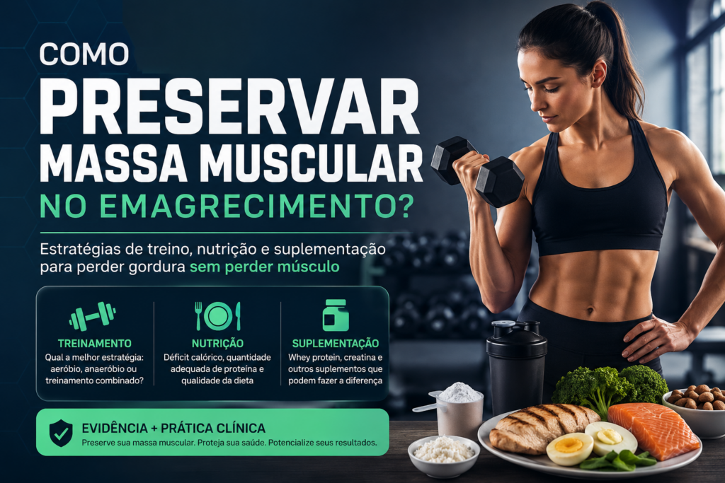 Preservação de massa muscular no emagrecimento.