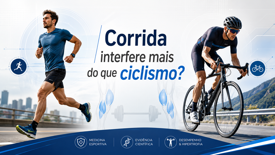 Treino de endurance atrapalha o ganho de massa muscular? Corrida interfere mais do que ciclismo?