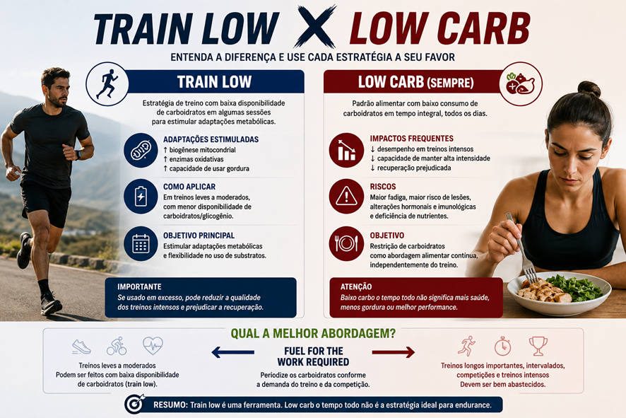 train low ou low carb para endurance?